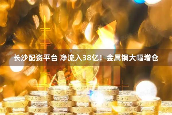 长沙配资平台 净流入38亿！金属铜大幅增仓